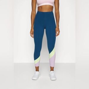 Sweaty Betty Power High Waist 7/8 Length Colorblock Leggings sz 6